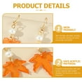 thumbnail image 3 of FENGGUIQU 1Par Aretes Colgantes Mujer Con Hoja De Arce En Acrílico Y, 3 of 8