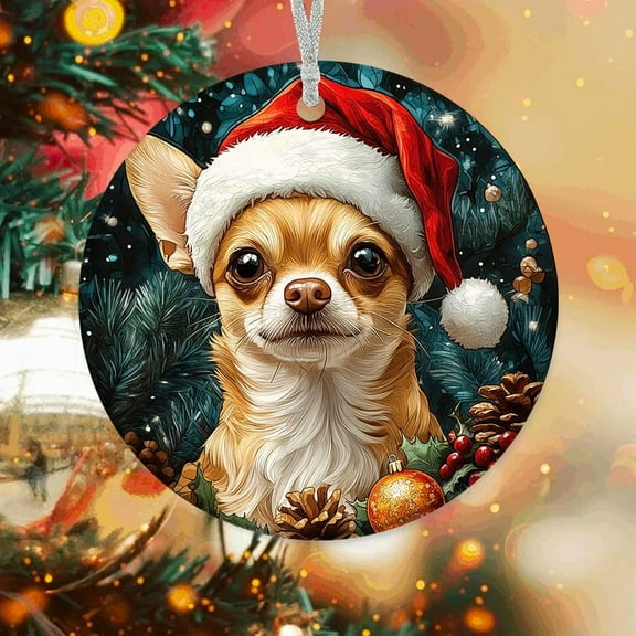 Chihuahua Dog Custom Ornaments 2025, Chihuahua Dog Ornament, Chihuahua Dog Christmas Hanging Decor, Chihuahua Dog Ornaments for Christmas Tree. bVDwCx (Chihuahua Dog 17)