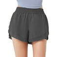 thumbnail image 2 of Women's 2 in 1 Running Shorts - Lightweight Athletic Workout Gym Yoga Shorts Liner with Phone Pockets, 2 of 8