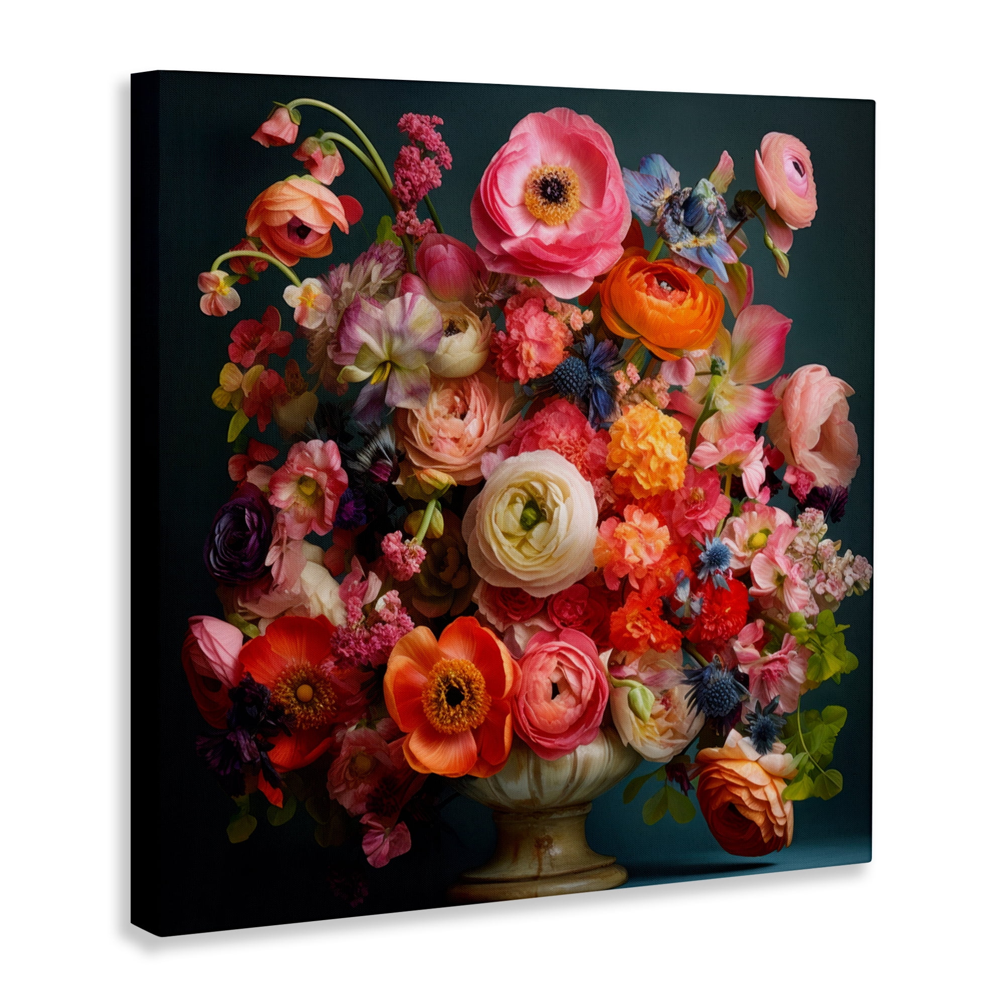 Stupell Industries Harmonious Mixed Peonies Canvas Wall Art, design by Lazar Studio