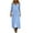 Blue, variant on XXL Shirt Dresses for Women Cotton Linen Shift Dress Casual 3/4 Sleeve V Neck Maxi Dresses Loose Fit Solid Color Spring Summer Long Dress for Office Work Vacation Daily Wear Purple