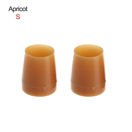 

1 pair New Non-slip Shoes Accessories Shockproof Silencer Heel Protector Antislip High Heeler Heel Stoppers Round Shape APRICOT S