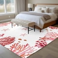 thumbnail image 5 of Area Rug 72×108in, Red Coral Starfish Fish Floor Carpet Living Room Rug, Underwater Ocean Creature Non-Slip Welcome Mat Indoor Rugs for Bedroom Dining Room, 5 of 9