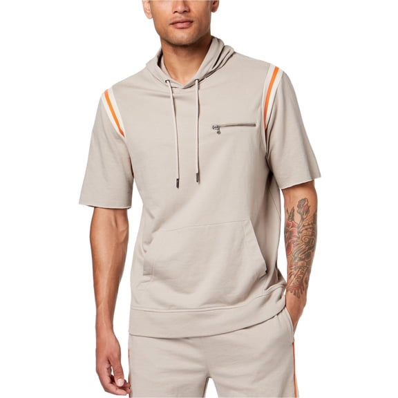 I.N.C Mens Hooded Sweatshirt, Beige, XX-Large