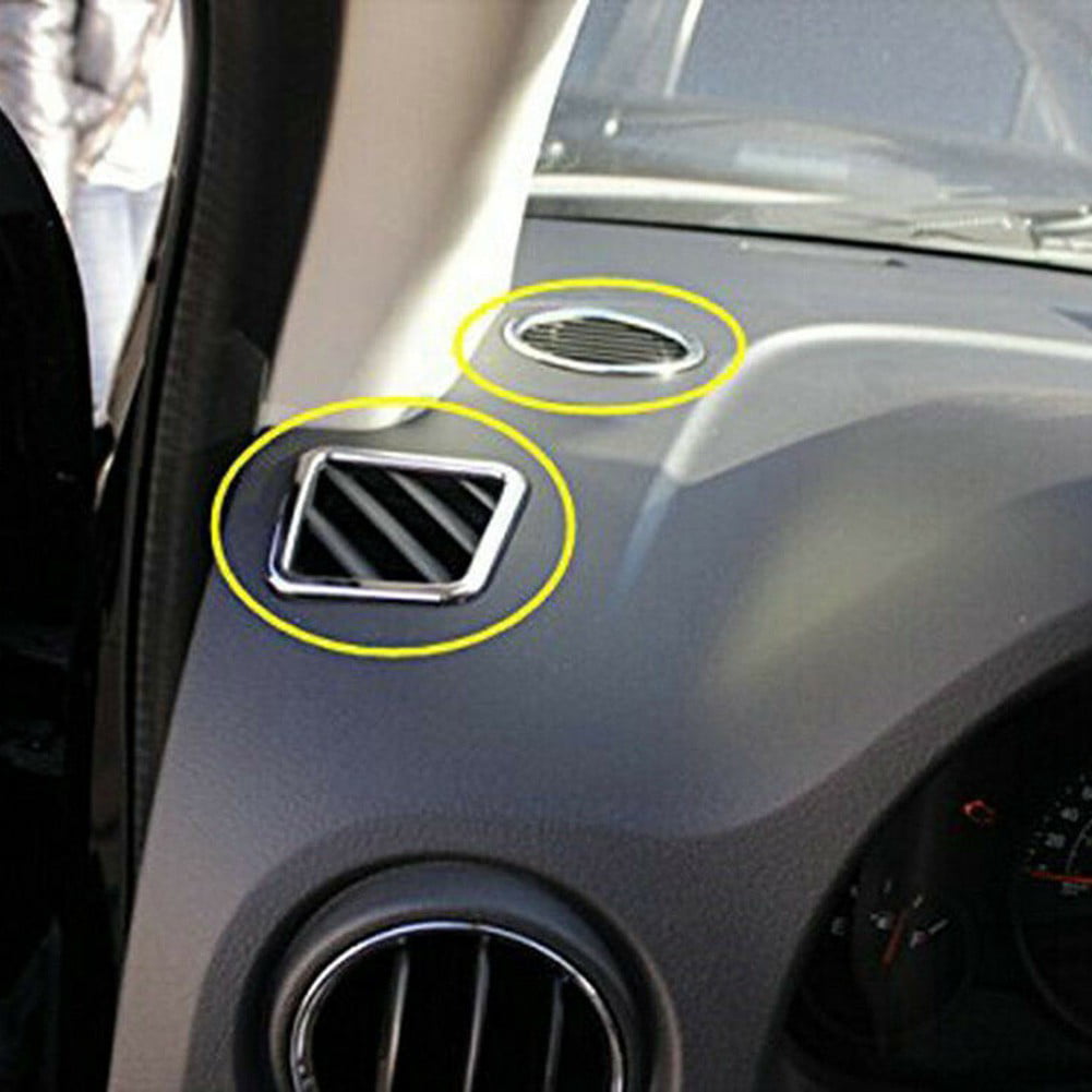 Chrome Inner Door Lock Pins Knob Cover Trim fits Jeep Compass Patriot 2007-2017