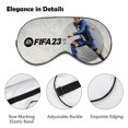 thumbnail image 3 of FIFA Antifaz para dormir, máscara de ojos para dormir con correas ajustables, antifaz de poliéster opaco, bloquea la luz para reducir la hinchazón ocular, regalo de viaje, 3 of 6