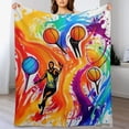 thumbnail image 3 of JEUXUS Basketball Blanket for Boys Girls Kids, Basketball Gifts for Boys Girls, Soft Basketball Gift Blanket for Room Decor Bedding, 3 of 6