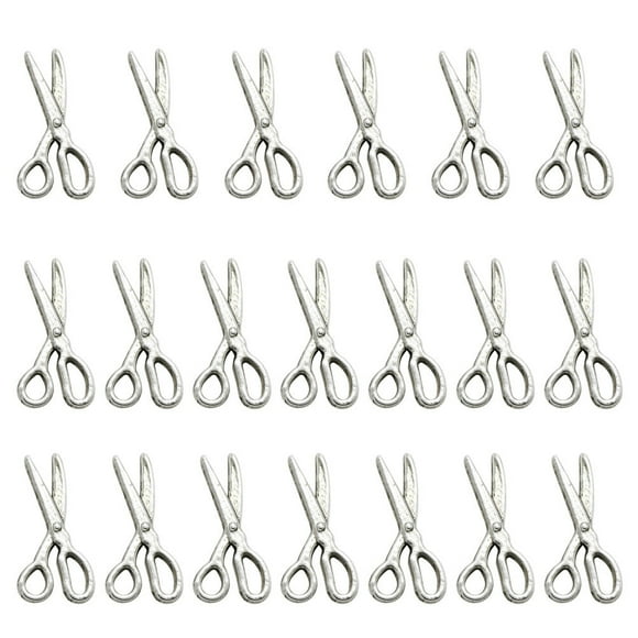 Shisuyan Diy Pendant Charms Hair Accessory Jewelry Antique Silver 20Pcs 0.67x0.31x0.07In