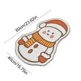 thumbnail image 3 of Uutvery Christmas Carpet Bathroom Rugs,Snowman Bath Rug Non Slip Soft Bathroom Mat,Santa and Christmas Tree Shaped Door Mat,Bathtub Rug Bathroom Tub Kitchen Rug Decoration,16x24 inches, 3 of 6