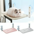 thumbnail image 3 of TNOBHG Cordless Cat Hammock Foldable Cat Hammock Breathable Mesh Fabric Cover Cordless Cat Bed with 4 Suction Cups Steel Frame Window Perch for Indoor, 3 of 8