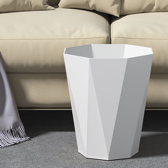 Upgraded Household Kitchen Trash Can Bedroom Toilet Large Lidless Press Ring Bathroom Trash Can F