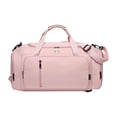 thumbnail image 1 of Bolsa de viaje de lona para llevar en el bolso para hombres y mujeres con correa ajustable y carrito Rosa, 1 of 9