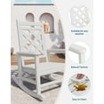 thumbnail image 4 of Outdoor HDPE Rocking Chair with Wood Texture, Weather Resistant Porch Rocker with 380 LBS Support for Patio, Backyard, Balcony and Garden, 4 of 8