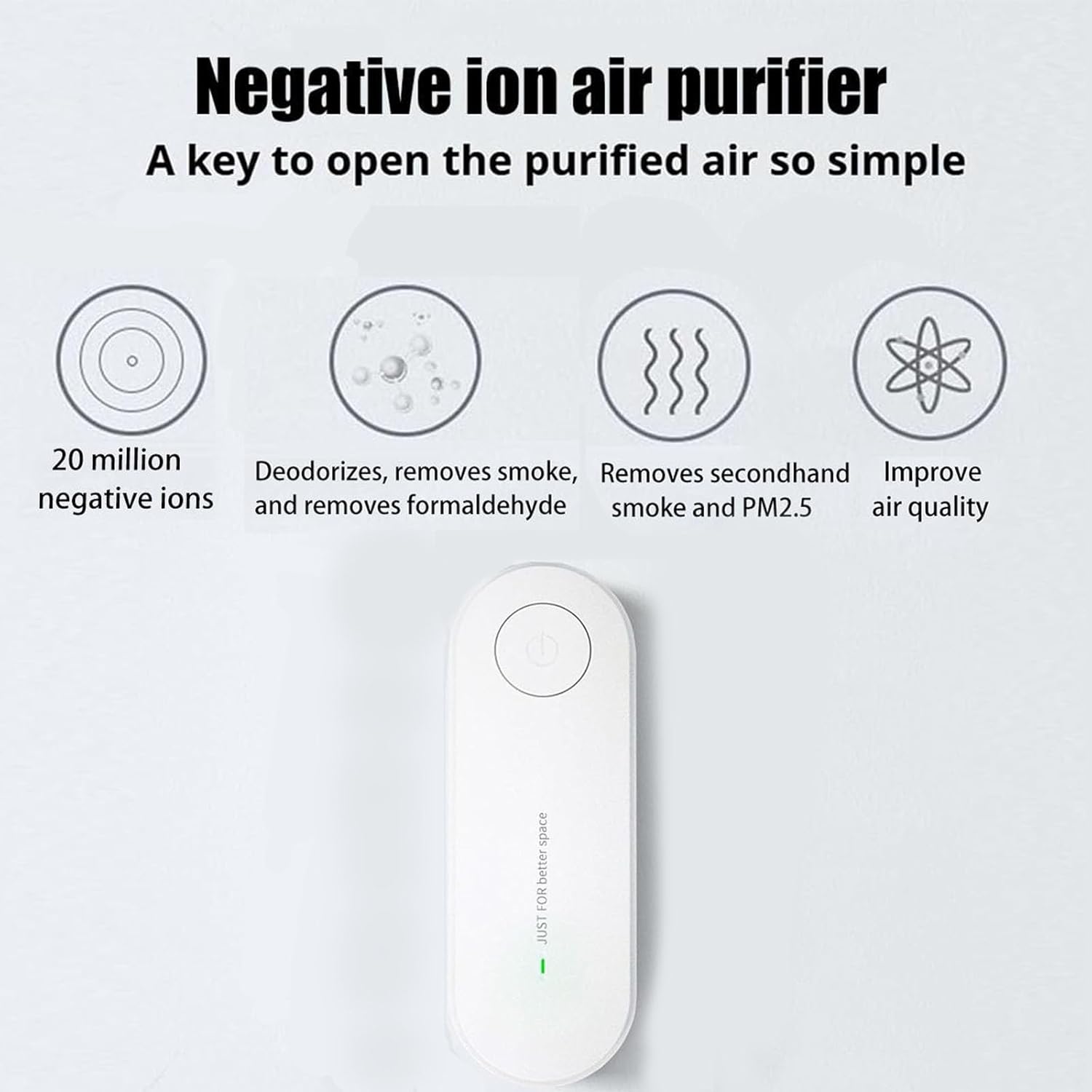 Magair - Magair Air Purifier - Quiet Design/360° Panoramic View, Suitable for Bedrooms, Bathrooms, Closets, and Pet Rooms