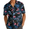 thumbnail image 5 of Funny Tropical Cat Hawaiian Shirts for Men Summer Beach Cats Button Down Mens Casual Hawaiian Shirts Short Sleeve 2, 5 of 7