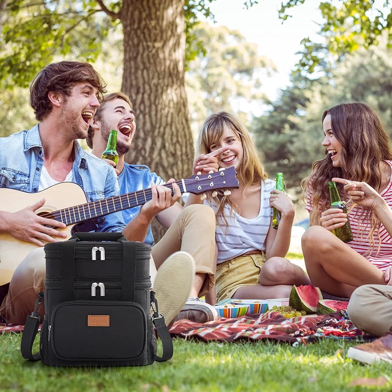 Lifewit Lunch Box, Double Deck, Large Insulated Cooler Bag 12L