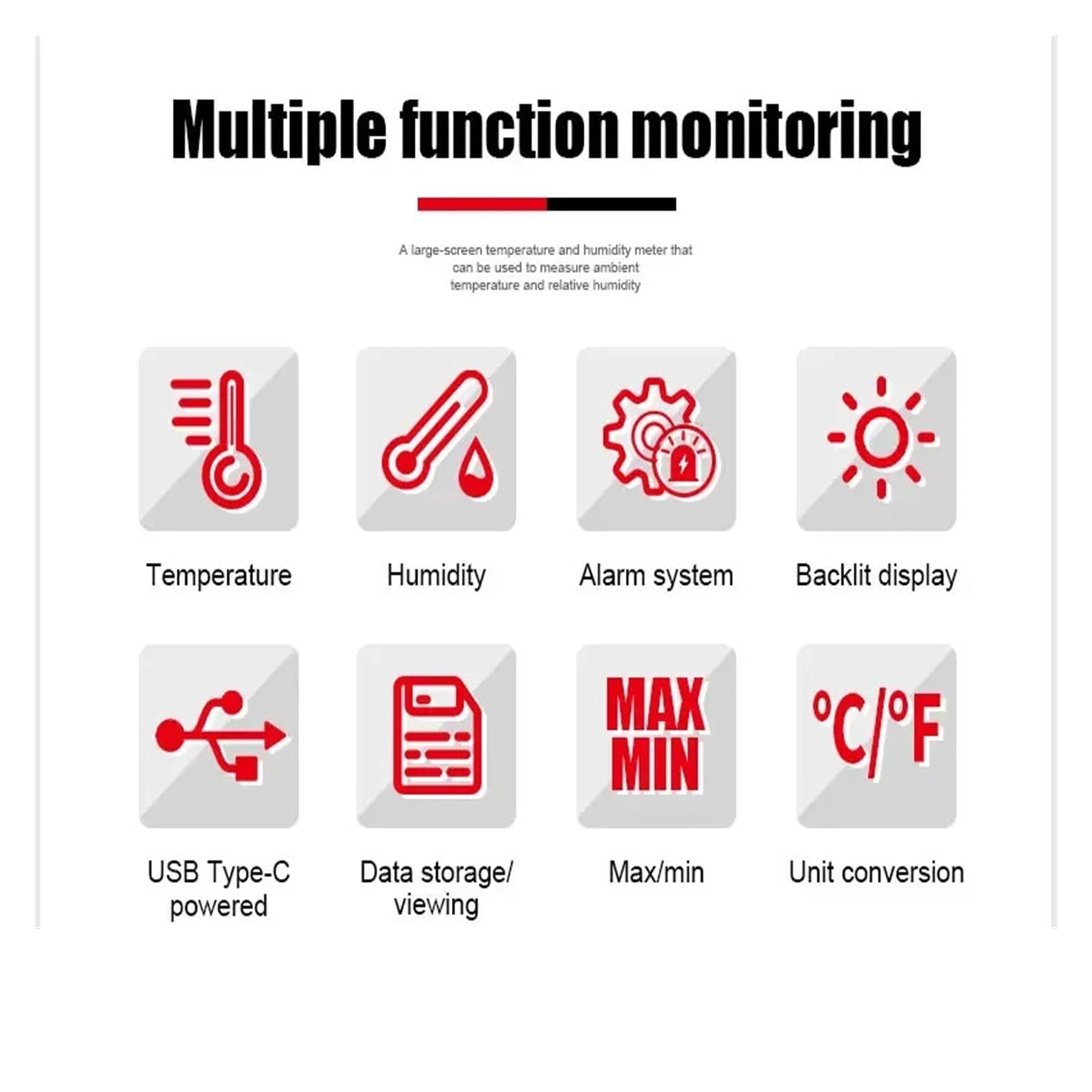Handheld Thermo-Hygrometer New in Mini Precision Grade Environment Humidity and Temperature Measure ,Fast Response