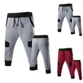 thumbnail image 3 of Wyzesi Mens Shorts 7 Inch Inseam Stretch Waist Men'S Spring & Autumn Mixed Color Knit Sweatpants 7/10 Pants, 3 of 3