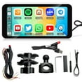 thumbnail image 2 of 6.3" Motorcycle Touch Screen with Wireless CarPlay & Android Auto, IP67 Waterproof Touchscreen Supports GPS Navigation/Bluetooth Transmission, Light-Sensing Display for Hands-Free Calling & Music, 2 of 10