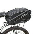 thumbnail image 1 of Neinkie 10L Back Seat Pannier Hard Shell Dust-proof Anti-scratch Waterproof Faux Leather Anti-deformation Rear Seat Bag for Cycling, 1 of 9
