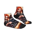 thumbnail image 2 of Lsque Chucky Printed Crew Socks, Moisture-Wicking Socks, Athletic Socks for Men Breathable Cushion Socks Casual Sport Socks for Running Traveling, 2 of 6