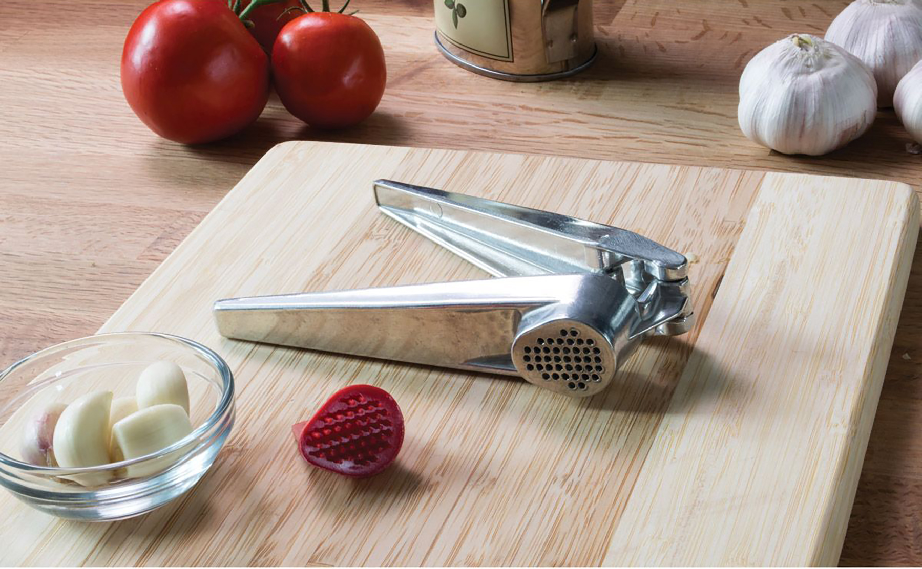 Fantes No-Peel, Self Cleaning Garlic Press - Thumbnail 3