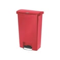 thumbnail image 4 of Rubbermaid Commercial Slim Jim Resin Step-On Container Front Step Style 13 gal Red RCP1883566, 4 of 9