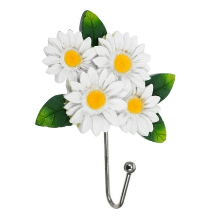 

Hook Wall Hanging Hooks Sunflower Decorations Bath Towel White Stainless Steel