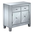 thumbnail image 4 of Convenience Concepts Gold Coast Vineyard 2 Drawer Mirrored Cabinet in Silver, 4 of 4