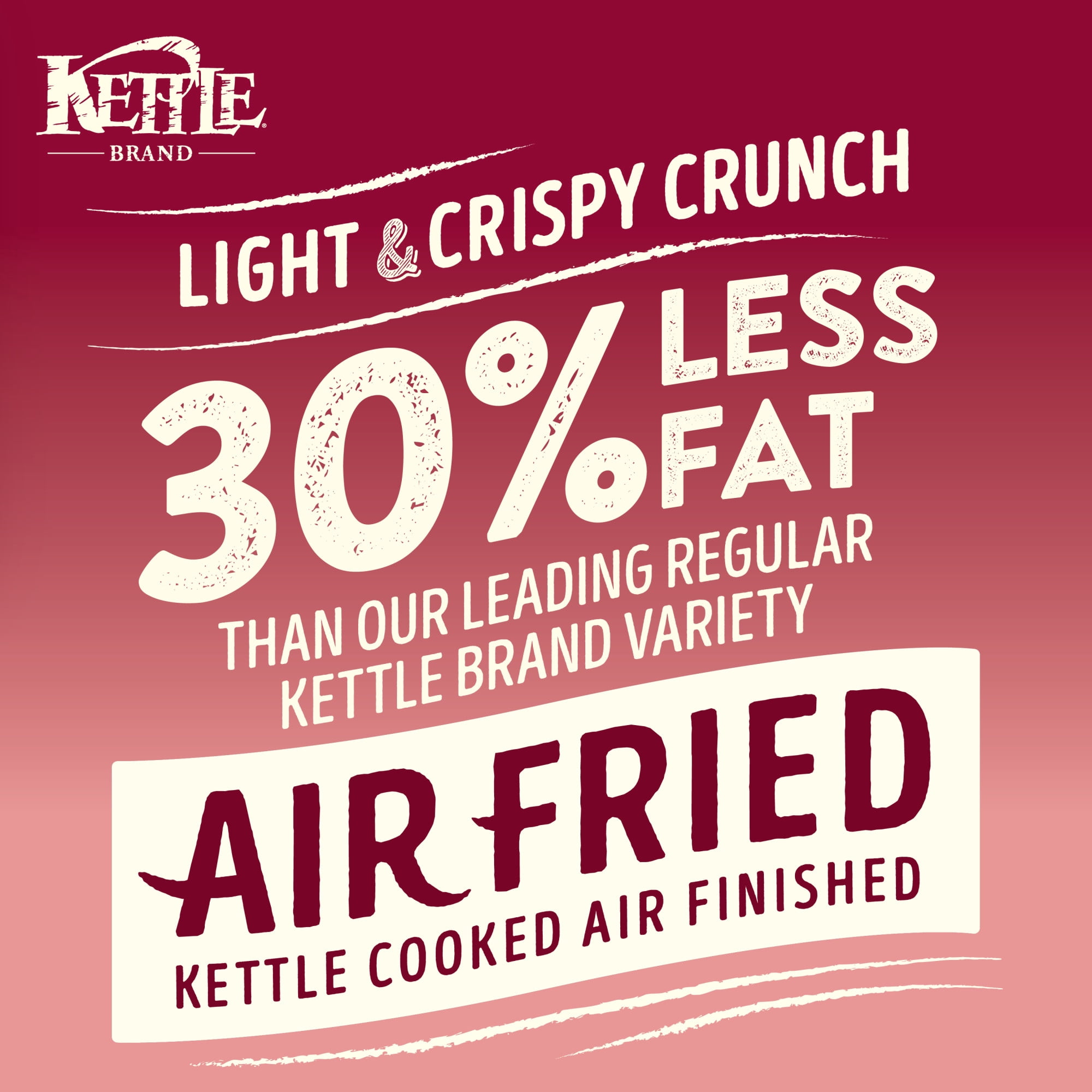 (3 pack) Kettle Brand Potato Chips, Air Fried Himalayan Salt Kettle Chips, 6.5 oz Bag