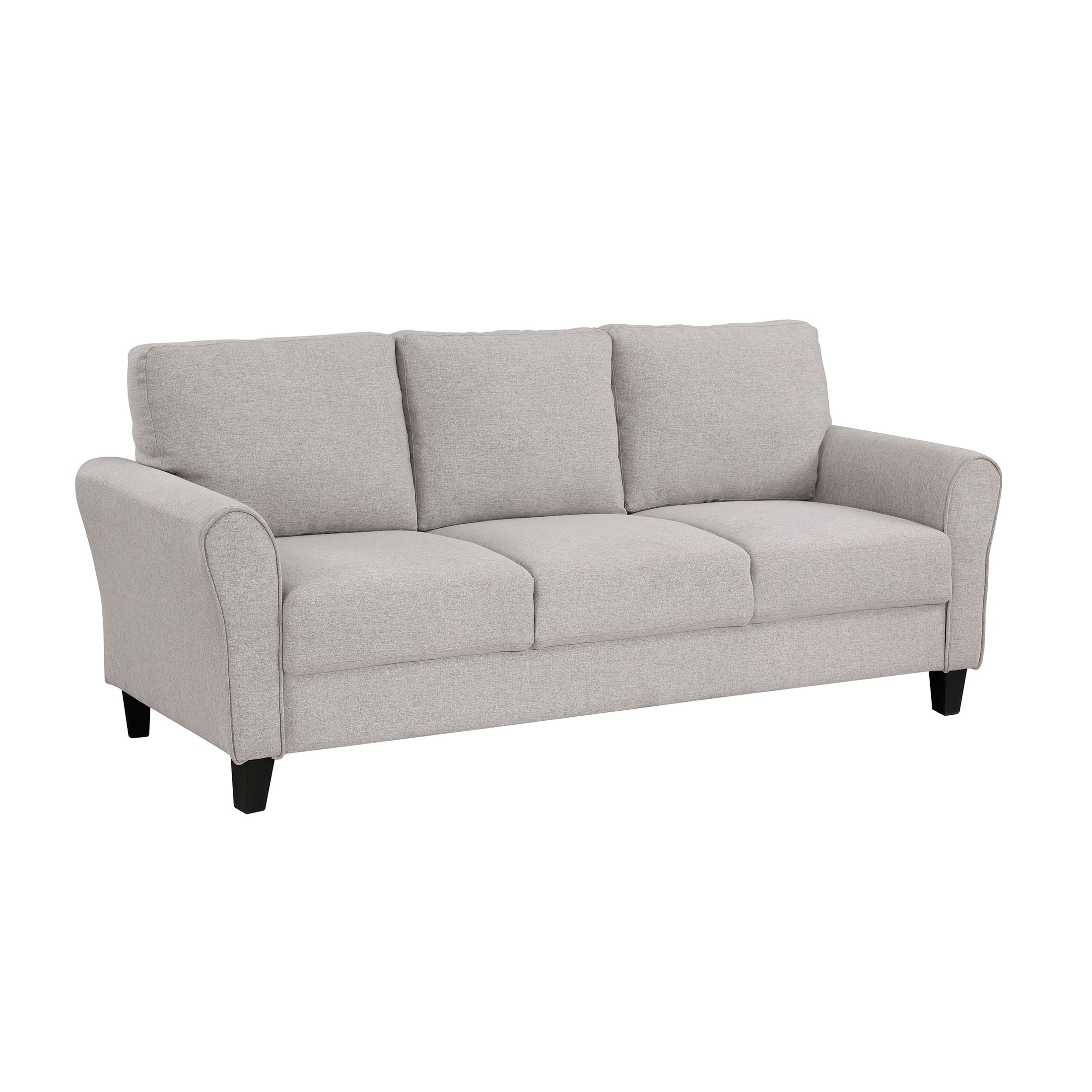 OakvillePark Eunice Fabric Upholstered Living Room Sofa, Sand