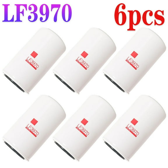 LF3970 Oil Filter For Cummins 3937736,3937144 Replacement, Pack of 6