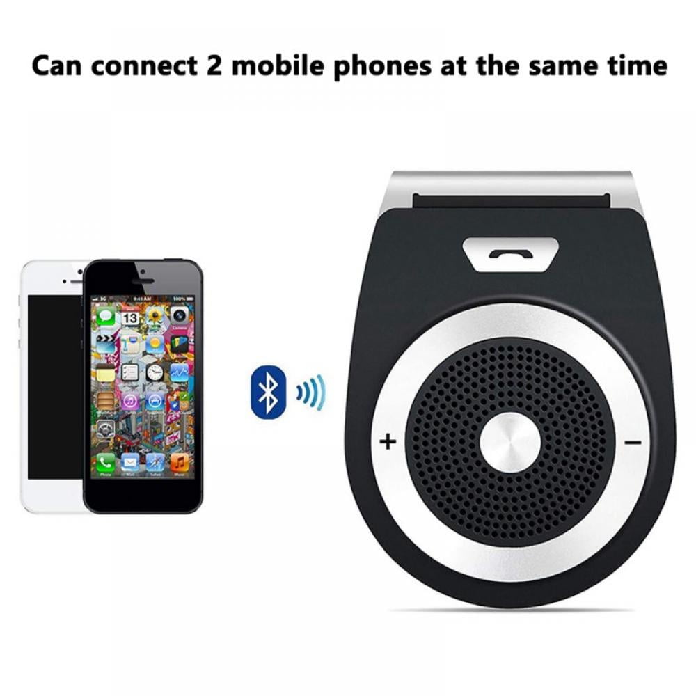 Samsung and Other Mobilephones GPS Bluetooth Car Hands free Car Kit Auto Power On Speakerphone with Motion Senso234r for Clear Hands-Free Call Music Wireless In Car Visor Speaker for iPhone