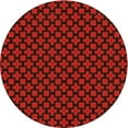 thumbnail image 1 of Ahgly Company Machine Washable Indoor Round Transitional Night Red Area Rugs, 7' Round, 1 of 7