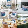thumbnail image 6 of Waterproof Throw Pillow Covers Set of 2, 18x18 Inch Marble Blue Purple Decorative Pillowcases Outdoor Pillow Slip Cushion Covers Set for Couch Tent Modern Art Ink Painting, 6 of 7