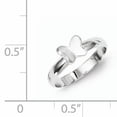 thumbnail image 3 of Sterling Silver Rhodium-plated Polished Butterfly Children's Ring, 3 of 6