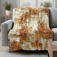 thumbnail image 2 of Brown Ombre Blanket Soft Cozy Warm Throw Blanket for Couch, Plush Fuzzy Flannel Fleece Blankets for Sofa, Gradient Abstract Art Vintage Bed Blankets Lightweight Gifts for Women, 50"x60", 2 of 9