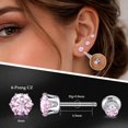 thumbnail image 3 of Titanium Screw Back Flat Back Stud Earrings for Women Men Simple Classic Helix Tragus Cartilage Earlobe Hypoallergenic Titanium Screw On Back Stud Earrings for Sensitive Ears, 3 of 6