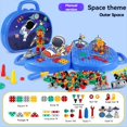 thumbnail image 2 of Caja de Herramientas para Jugar Sin Taladro Eléctrico, Caja de Herramientas Azul Space, Caja de Herramientas de Juguete para Taladro y Tornillos para Niños Pequeños, 2 of 5