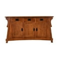 thumbnail image 3 of Crafters and Weavers Arts and Crafts Wood Console Cabinet in Cherry, 3 of 3