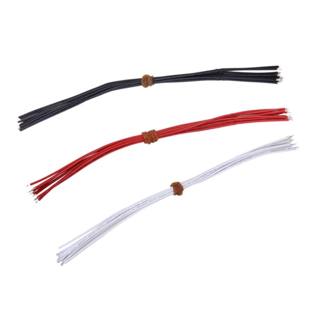 Cable de Recogida de Cable de de 30x Rojo Negro Blanco 22AWG para Guitarra / Instrumento Musical