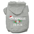 thumbnail image 4 of Christmas Pet Dog and Cat Hoodie Screen Printed, "Aberdoggie  Fetch", 4 of 11