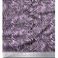 thumbnail image 1 of Soimoi Purple Poly Georgette Fabric Leopard & Wild Animal Skin Fabric Prints by Yard 52 Inch Wide, 1 of 3