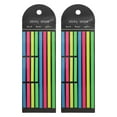 thumbnail image 1 of 2Pcs Highlighter Tape Long and Short Page Tabs Colorful Page Markers Sticky Marking Strips, 1 of 8