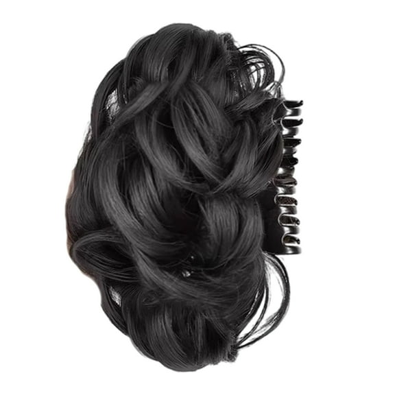 Natural Look Synthetic Hair Claw Clip Women’s Curly Messy Updo Bun Ponytail Holder Secure Comfortable to Use for Women