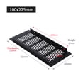 thumbnail image 1 of Grille de Ventilation Rectangulaire en Aluminium 100mm pour Armoire Garde-Robe, 1 of 4