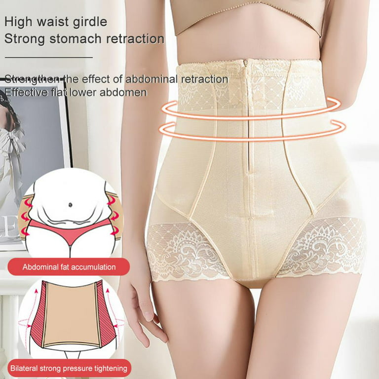 3pcs Women Shaping Panties,High Waist Shaping Boxers,Hip-Lifting  Bodyshorts,Lady Zipper Belly Control Pants,Female Shaping Underwear,Summer  Thin Section Underpants 