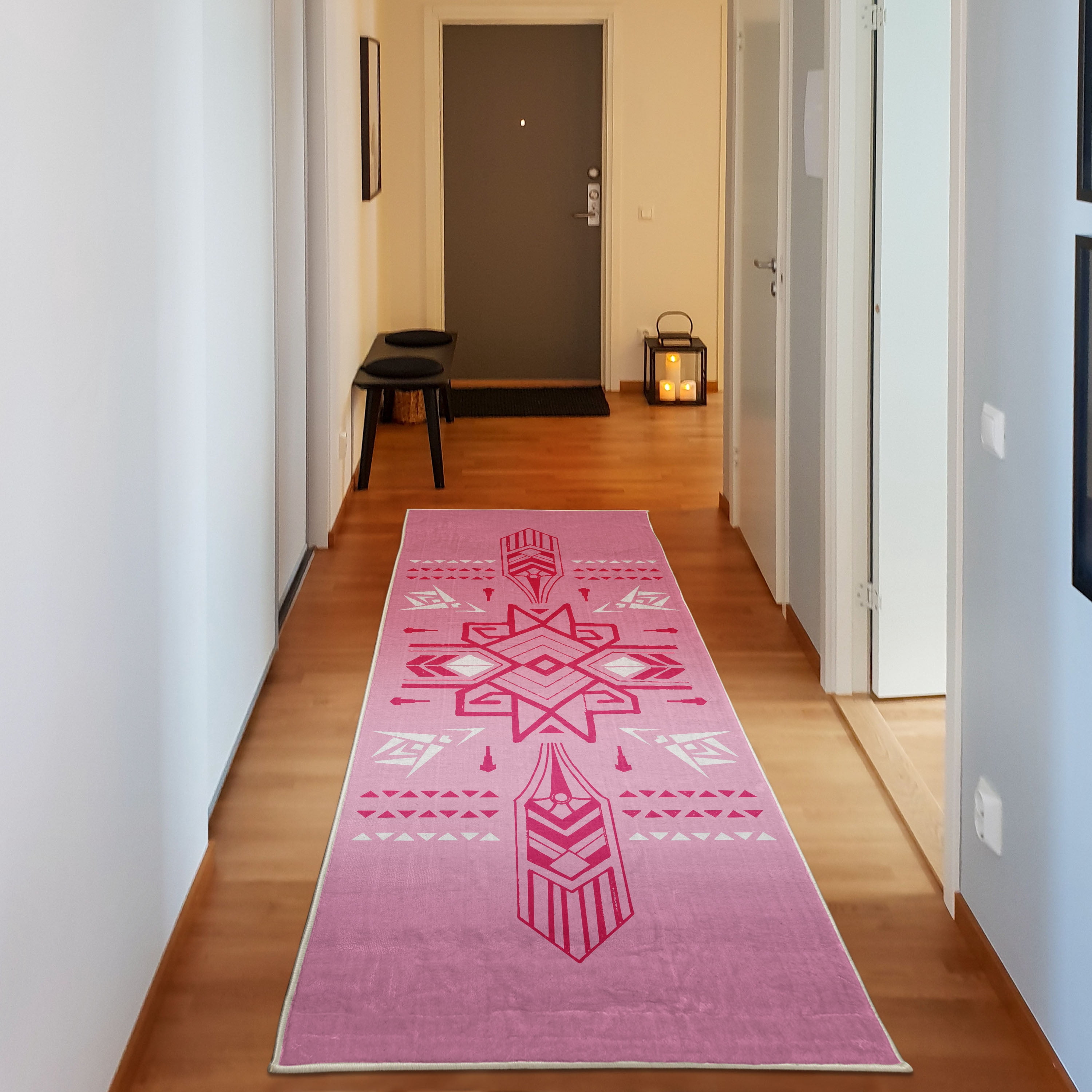 Geometric Decorative Rug, Tribal Hand Drawn Vintage Aztec Background in ...