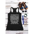 thumbnail image 5 of Old Glory Juniors Halloween Human Dragon Costume Sleeveless Graphic Tank Top, 5 of 6
