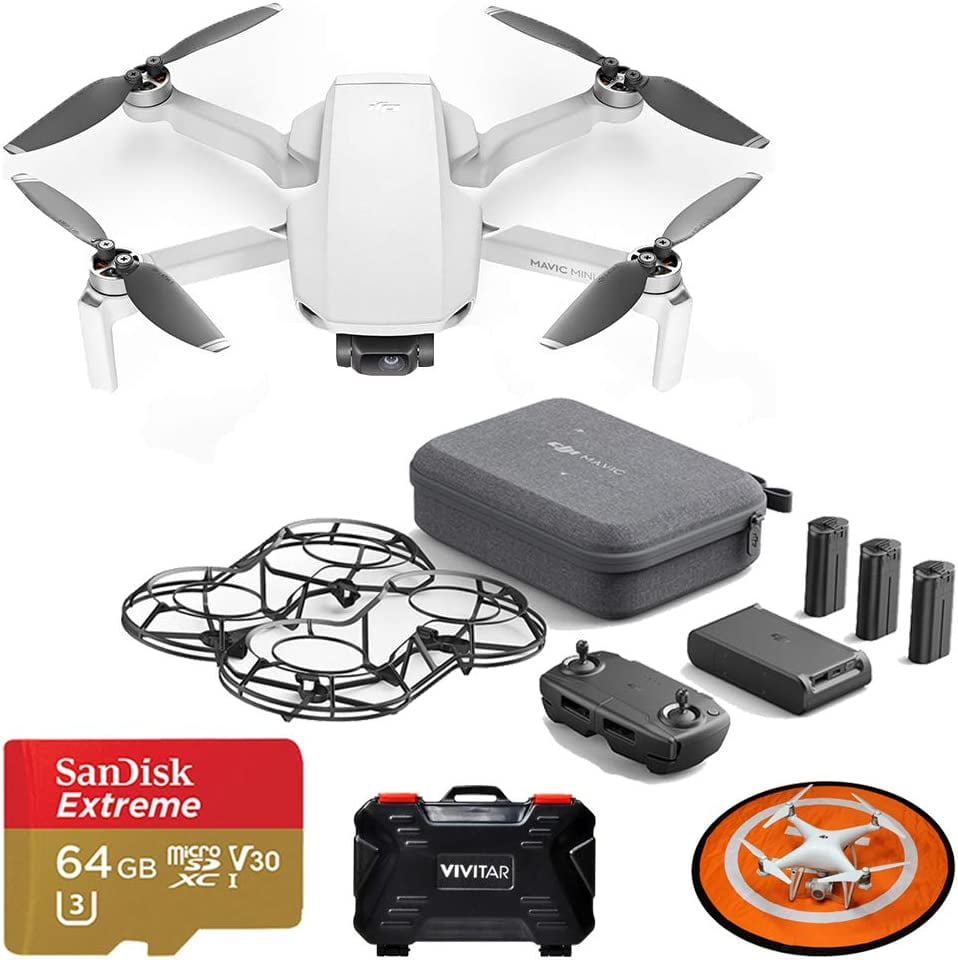 DJI Mavic Mini More Combo Drone Quadcopter Kit with Landing Pad, 64GB Card - Walmart.com